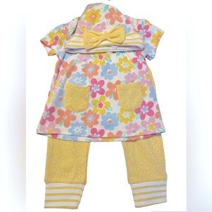 CJP Baby 3 Piece Floral Summer Set Size 6-9 Mths NWT 🌸